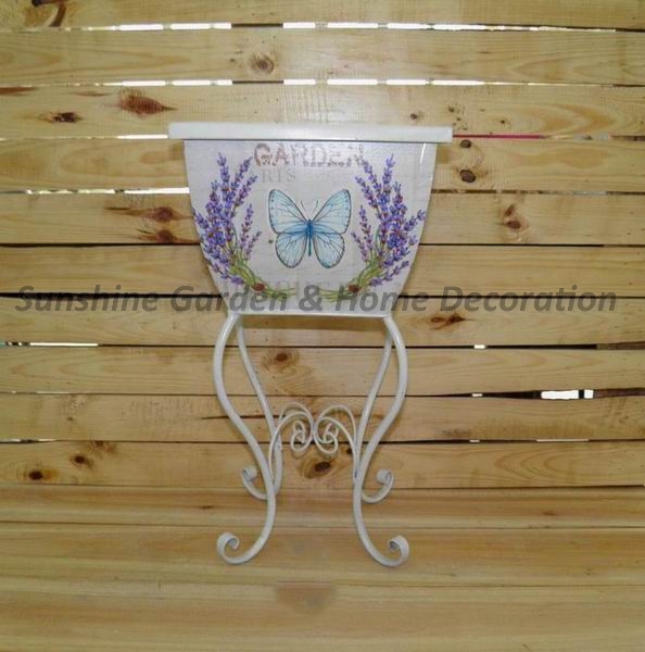 butterfly and lavender design flower stand