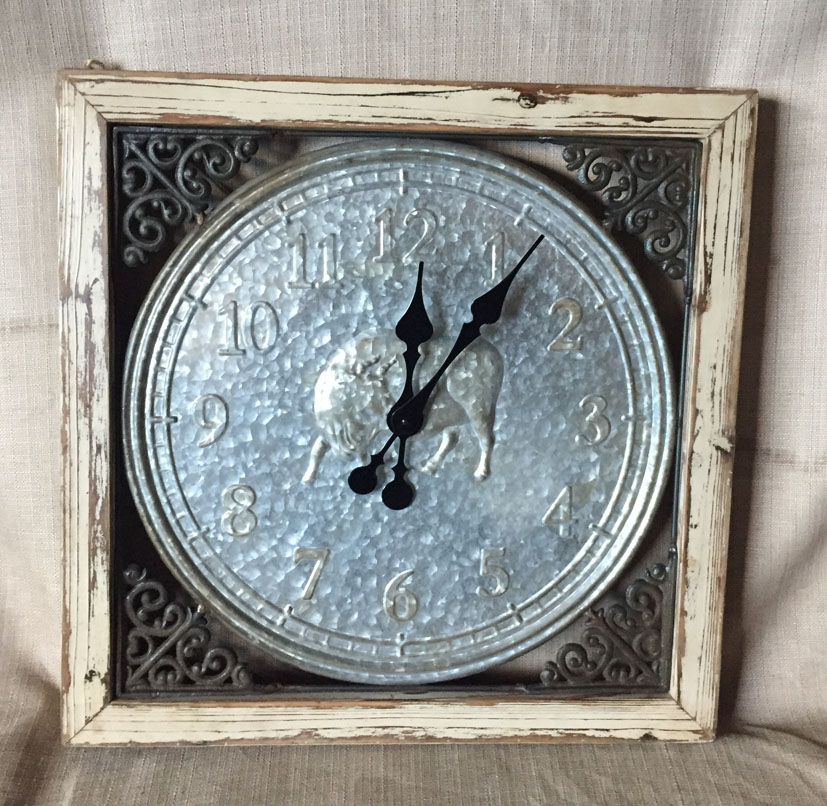Industrial style clock